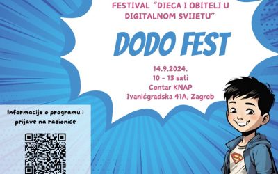 Predavanja i radionice za djecu i odrasle na festivalu “Djeca i obitelj u digitalnom svijetu”