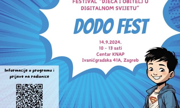 Predavanja i radionice za djecu i odrasle na festivalu “Djeca i obitelj u digitalnom svijetu”