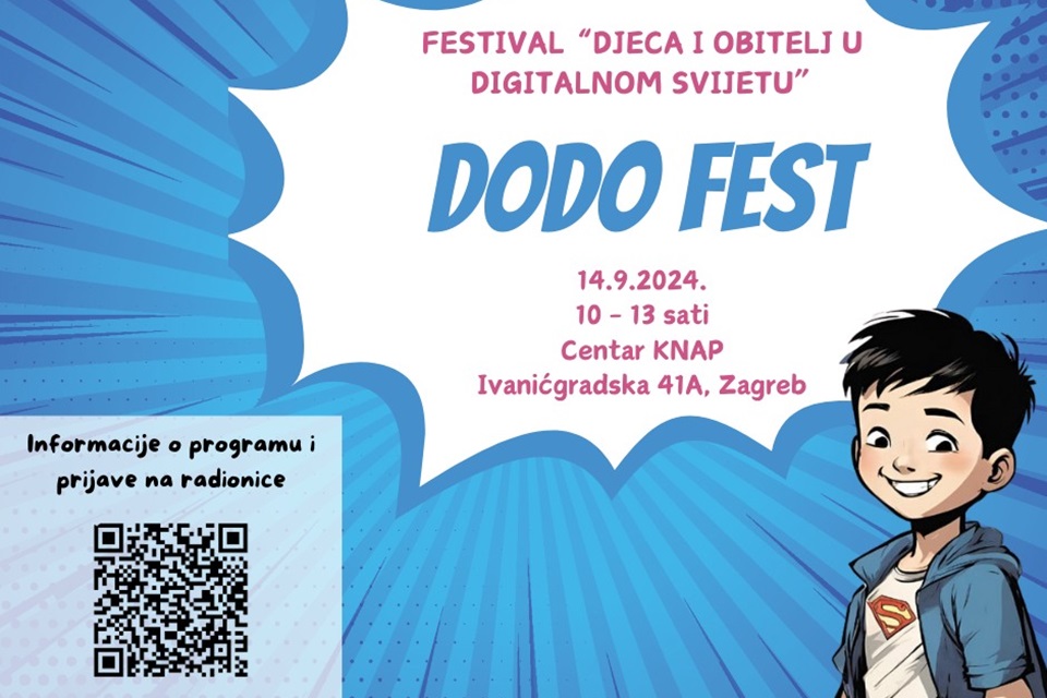 Predavanja i radionice za djecu i odrasle na festivalu “Djeca i obitelj u digitalnom svijetu”