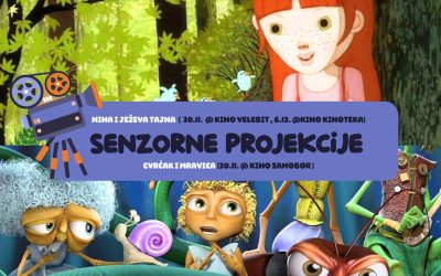 Senzorne projekcije filmova Nina i ježeva tajna te Cvrčak i Mravica