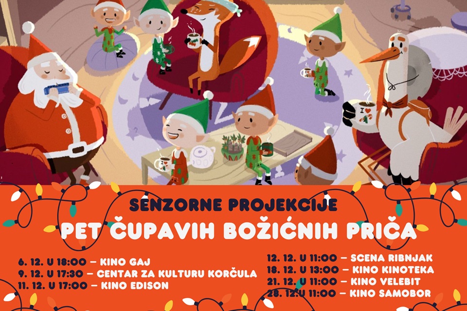 Advent uz besplatne senzorne projekcije: Pet čupavih božićnih priča