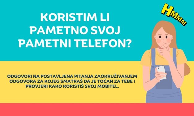 10 pitanja za djecu o navikama korištenja pametnih telefona